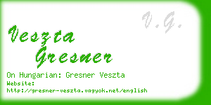 veszta gresner business card